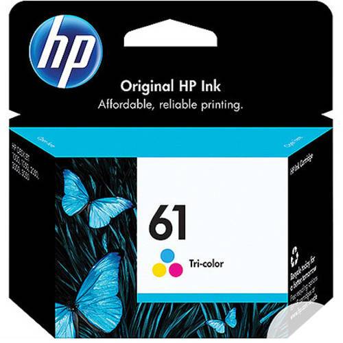 HP 61 Tri-Color Ink Cartridge, (CH562WN)