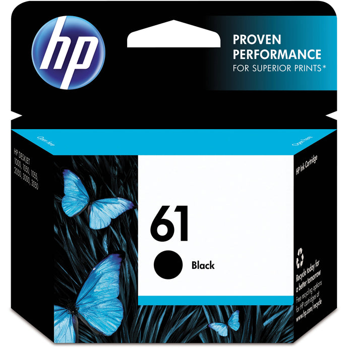 HP 61 Black Ink Cartridge, (CH561WN)