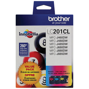 Brother Cyan/Magenta/Yellow Ink Cartridge 3-Pack ( LC2013PKS)