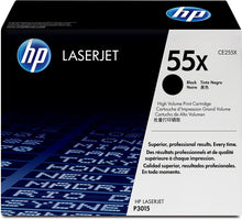 Load image into Gallery viewer, HP 55X Black  High Yield Toner Cartridge, (CE255X)