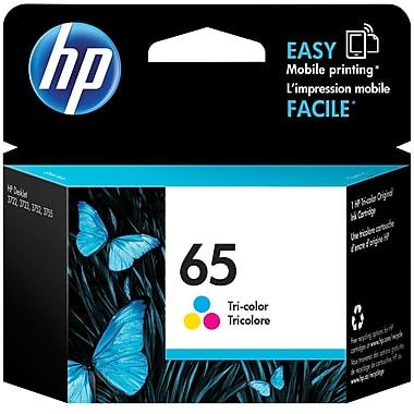 HP 65 Tri-Color Ink Cartridge, (N9K01AN)