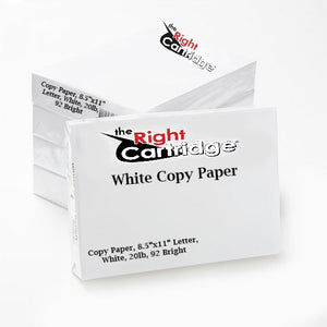 TRC Copy Paper, 8.5"x11" Letter, White, 20lb, 92 Bright, 10 Reams Case Pricing 5K Sheets