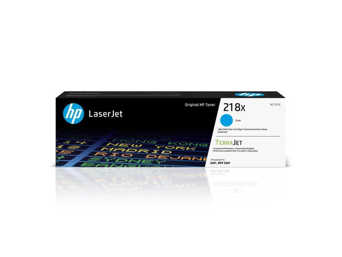 HP 218X Cyan High Yield Toner Cartridge, (W2181X)