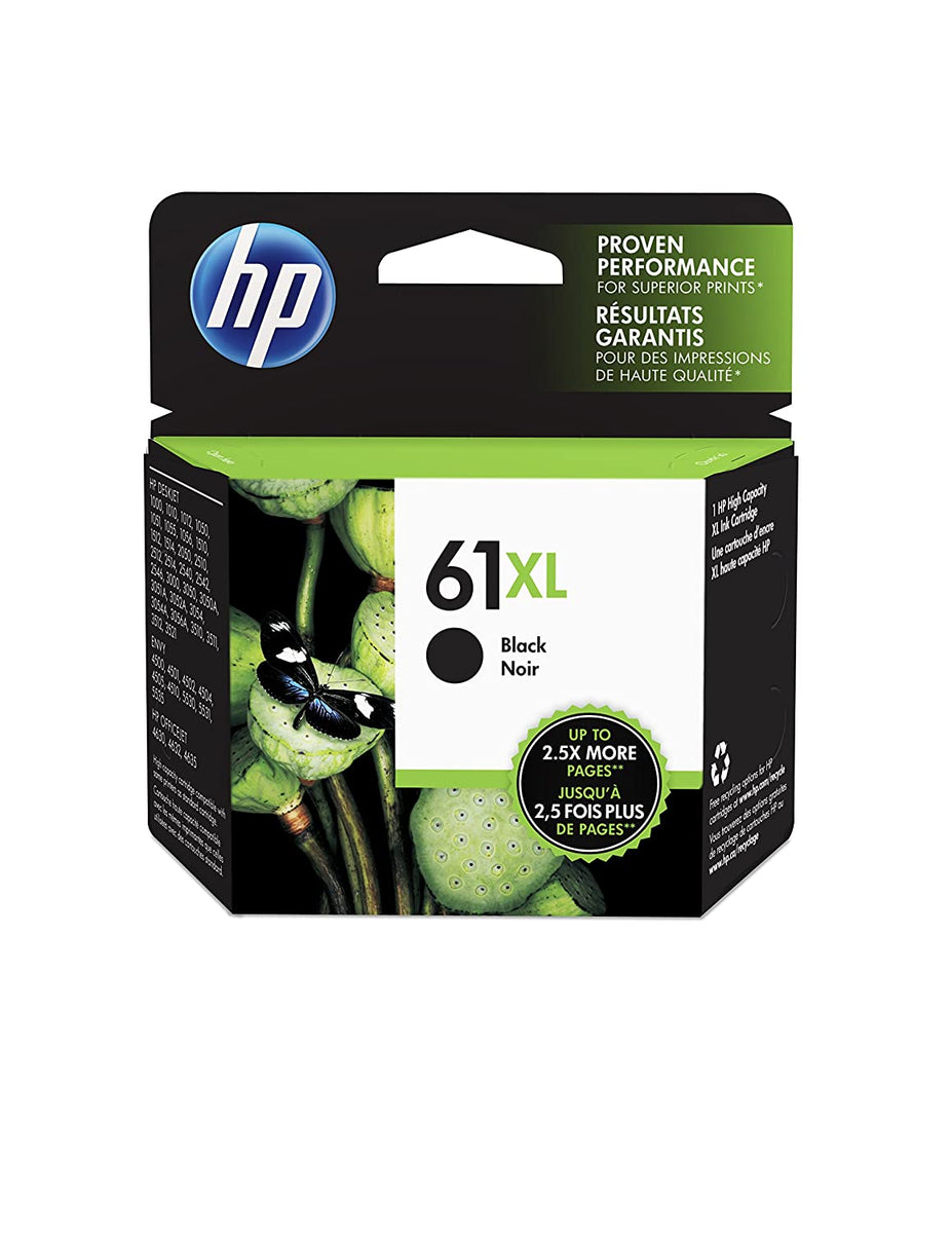 HP 61XL High Yield Black Original Ink Cartridge, CH563WN#140 – The ...