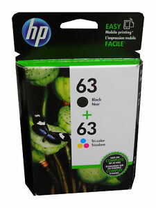 HP 63 2-Pack Black/Tri-Color Original Ink Cartridges L0R46AN140
