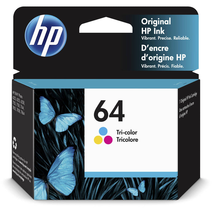 HP 64 Tri-Color Ink Cartridge (N9J89AN)