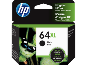 HP 64XL Black High Yield Ink Cartridge, (N9J92AN)